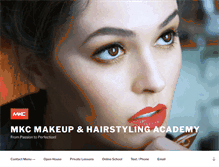 Tablet Screenshot of mkcbeautyacademy.com